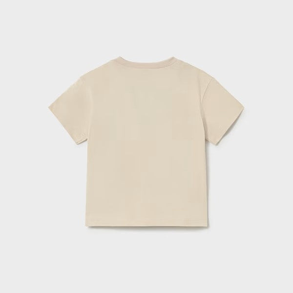 Mayoral Yazlık Erkek Bebek Kısa Kol T-shirt Bej