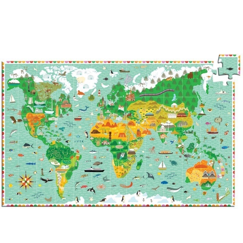 Djeco Klasik Puzzle 200 Parça - Around The World - Eğitici Oyuncak