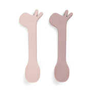 Done by Deer Lalee 2'li Silikon Kaşık Seti - Pembe