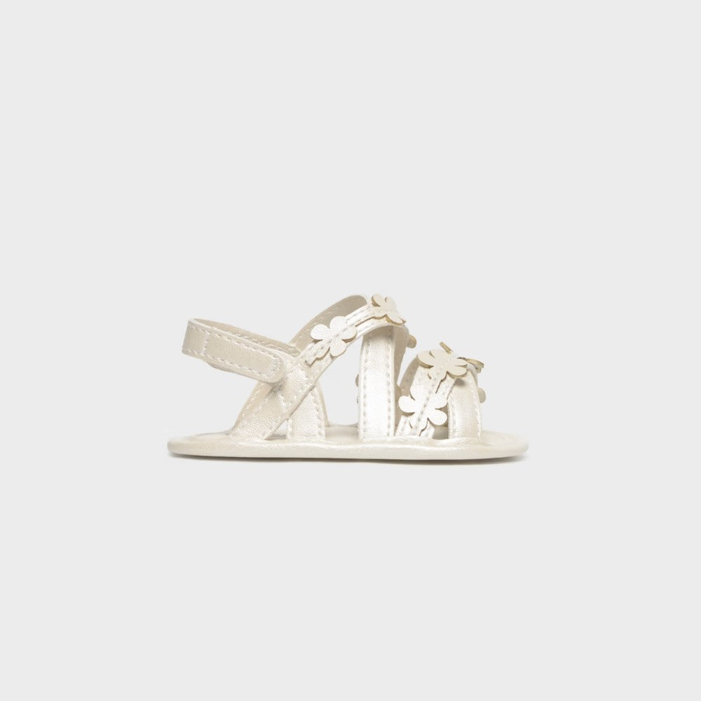 Mayoral Yazlık Kız Bebek Sandalet Patik Ekru