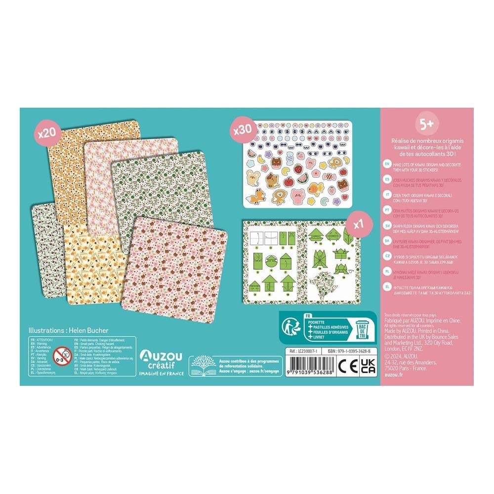 Auzou My Little Artists Activity Kit - My Kawaii Origami STD - Eğitici Oyuncak - Görsel 5