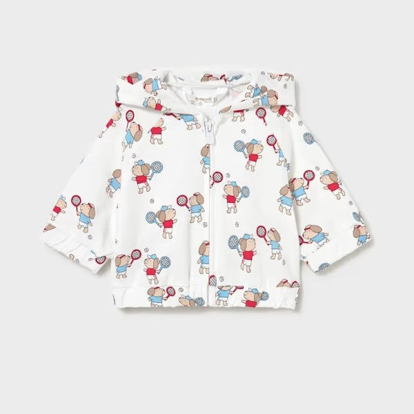 Mayoral Yazlık Erkek Bebek T-shirt Eşofman Ceket 3'lü Set Kırmızı