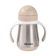 Beaba 250 Ml Çelik Pipetli Suluk, Clay