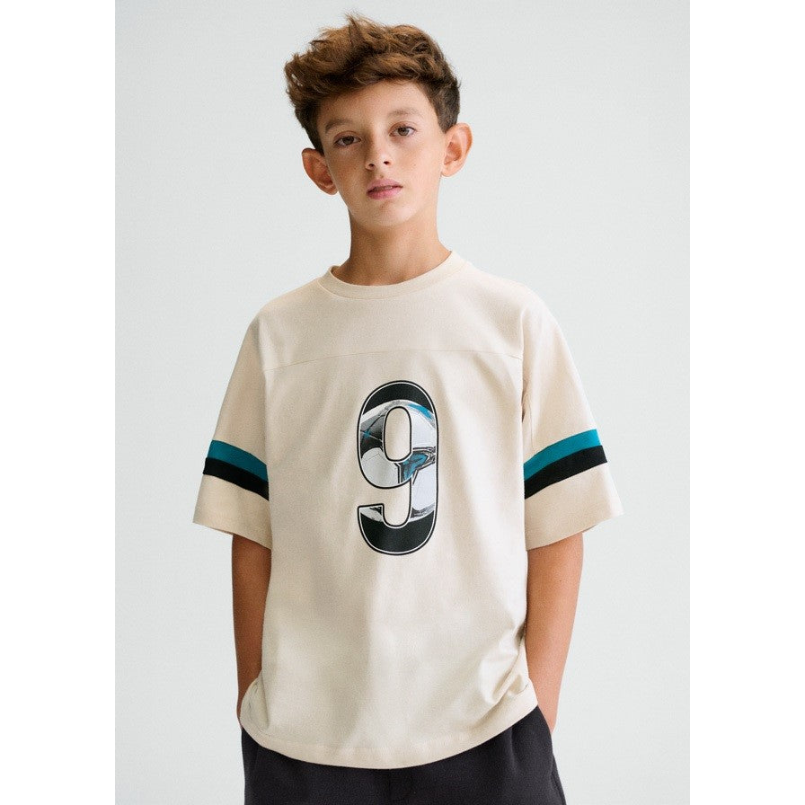 Mayoral Yazlık Erkek Kısa Kol T-shirt Ekru