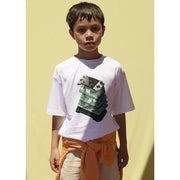 Mayoral Yazlık Erkek Kısa Kol T-shirt Beyaz