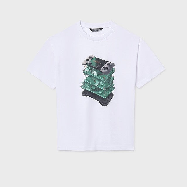 Mayoral Yazlık Erkek Kısa Kol T-shirt Beyaz