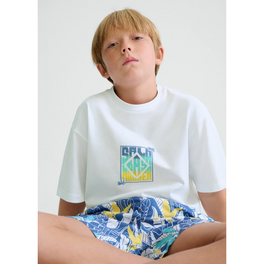 Mayoral Yazlık Erkek Kısa Kol T-shirt Beyaz