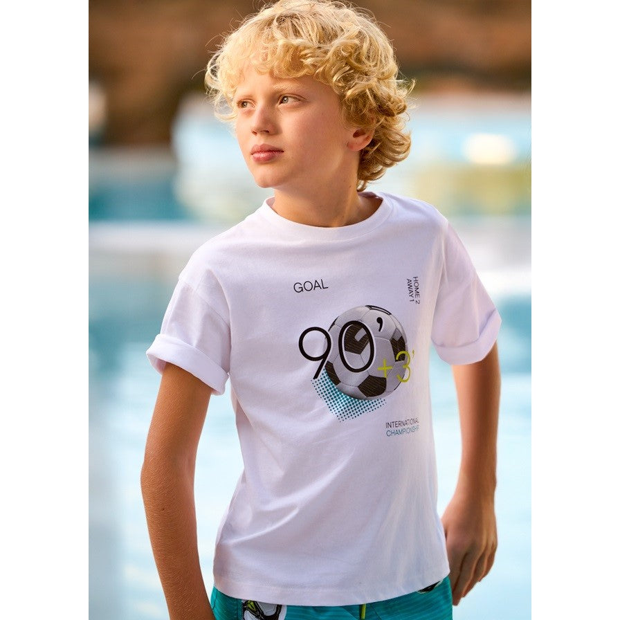 Mayoral Yazlık Erkek Kısa Kol T-shirt Beyaz