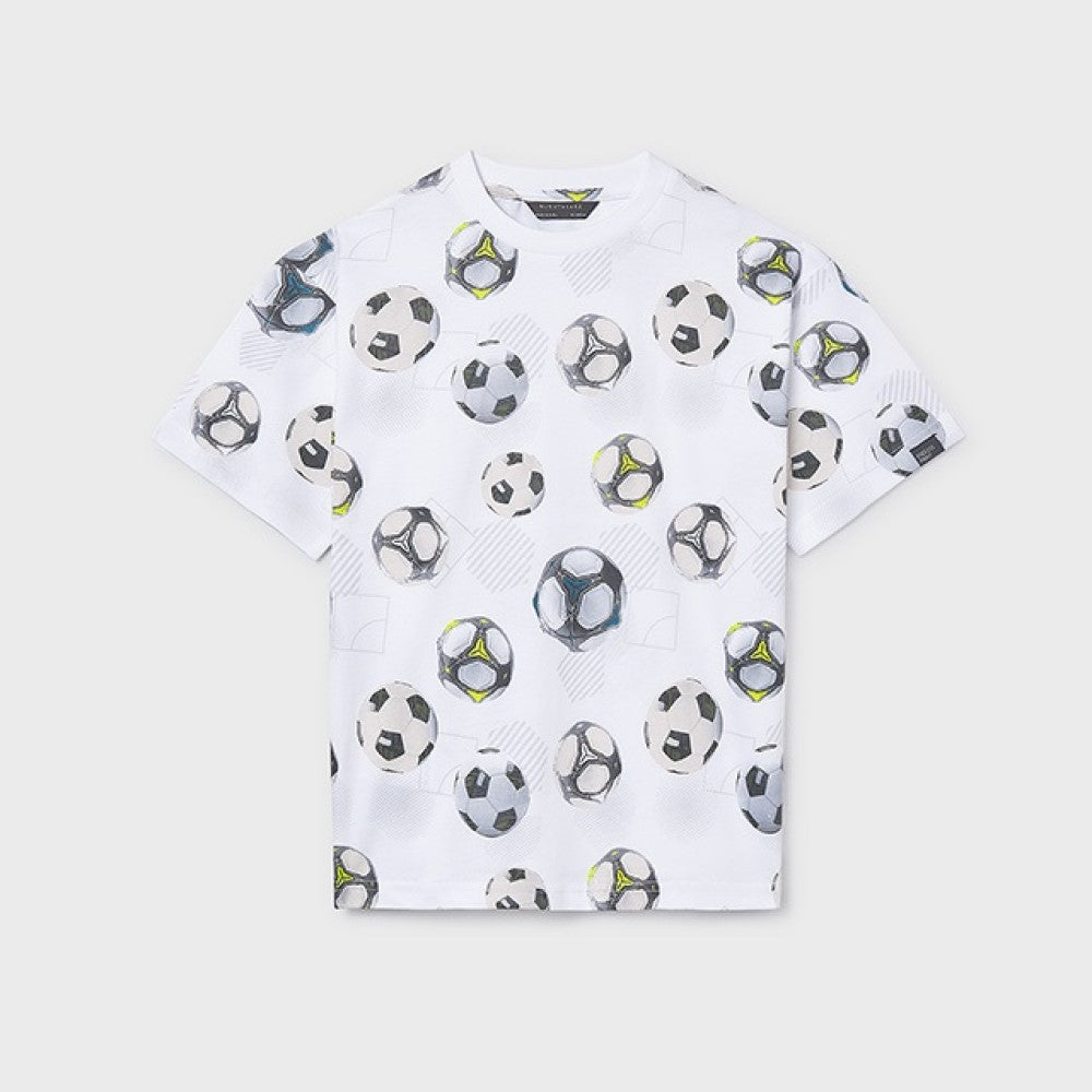Mayoral Yazlık Erkek Kısa Kol T-shirt Beyaz