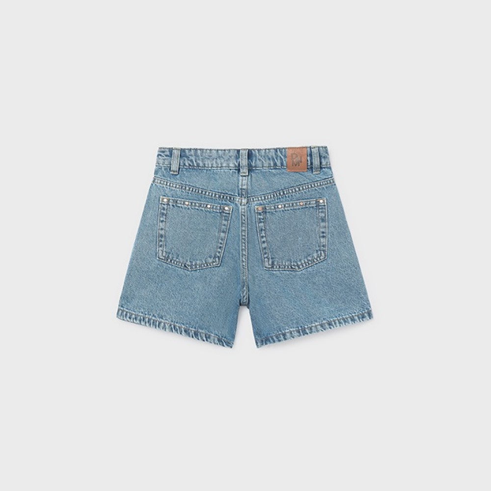 Mayoral Yazlık Kız Denim Şort Mavi