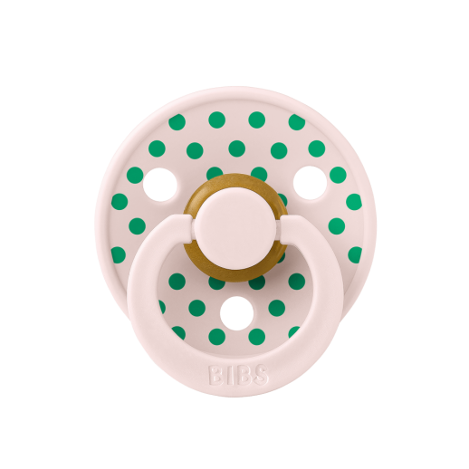 Bibs Studio Polka Small Emzik- Cactus 6+Ay Krem