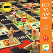 Djeco Dev Puzzle 24 Parça - The City - Eğitici Oyuncak