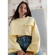 Mayoral Yazlık Kız Bluz Sweatshirt Set Sarı