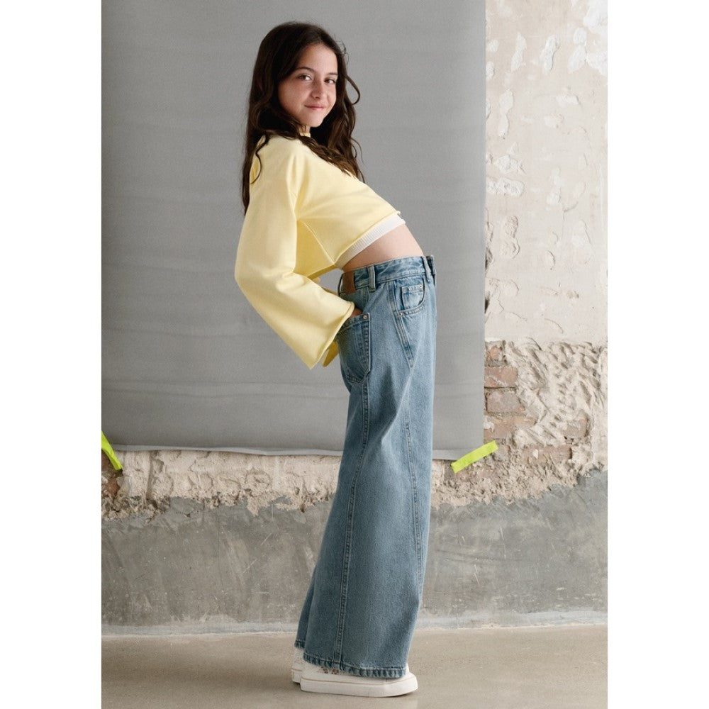 Mayoral Yazlık Kız Denim Pantolon Mavi