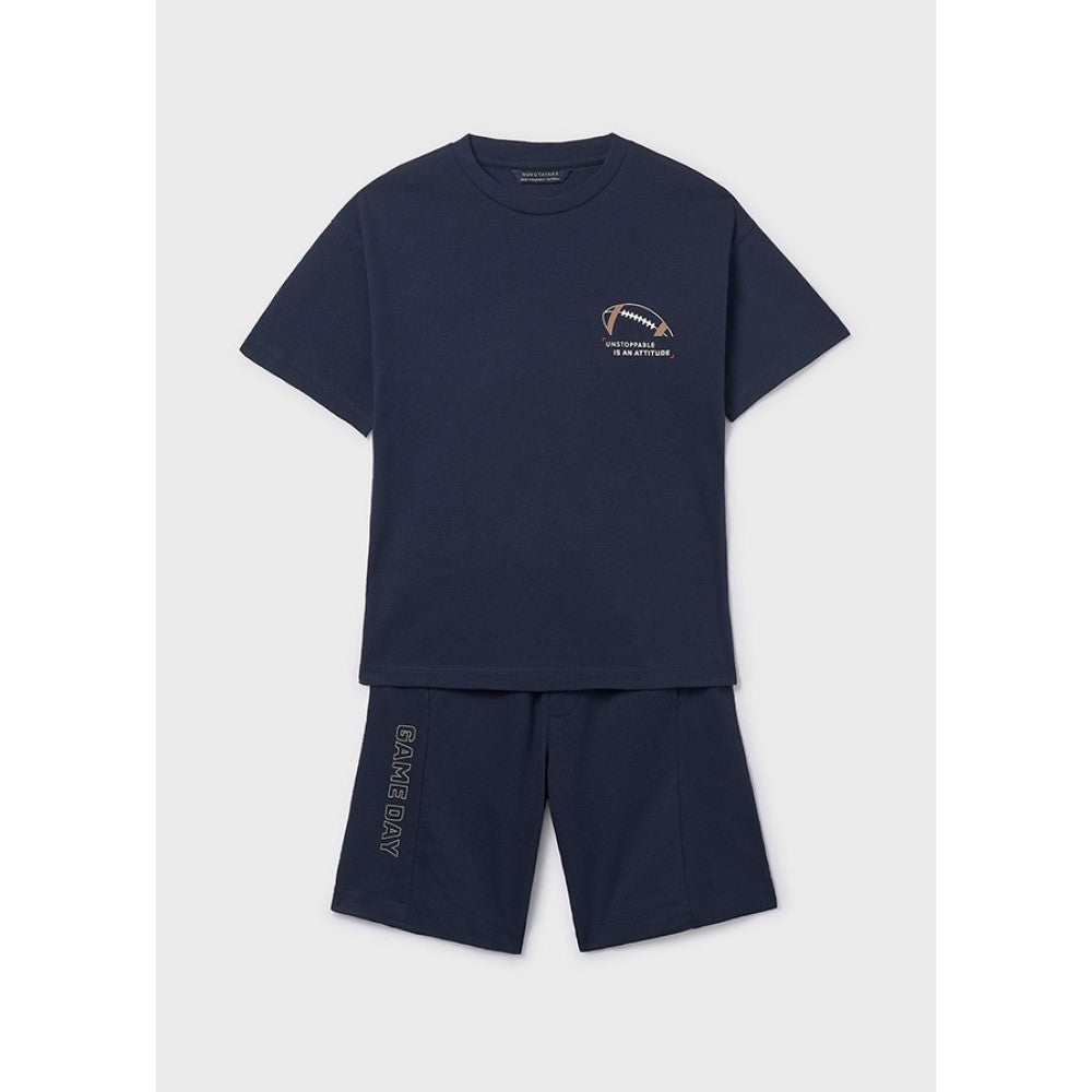 Mayoral Yazlık Erkek T-shirt Şort 2'li Set Lacivert