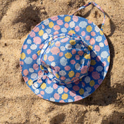 Miela Kids Kız Çocuk UV Korumalı Şapka -  Sea Shell Mavi