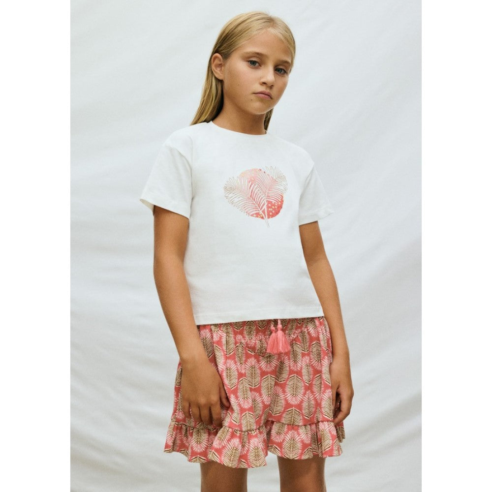 Mayoral Yazlık Kız Etek Turuncu