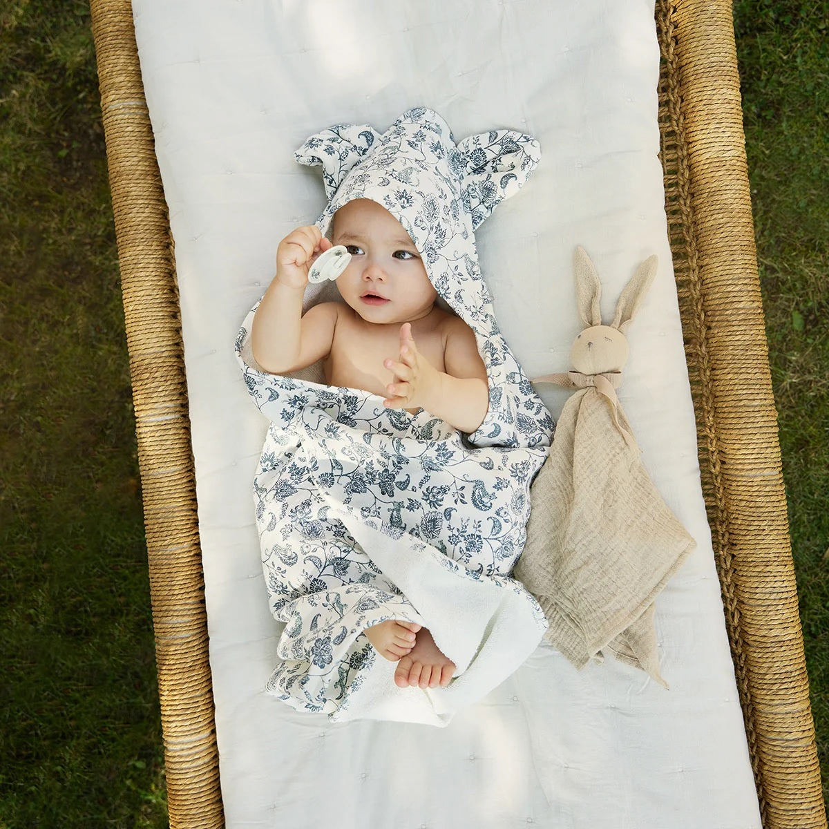 Elodie Details Kapüşonlu Havlu Garden Leo Toile - Havlu Bornoz - Görsel 3