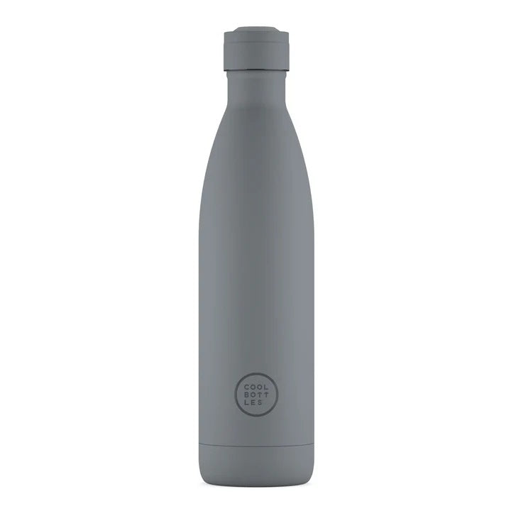 Cool Bottles Paslanmaz Çelik Şişe - The Bottle Pastel Grey 750ml