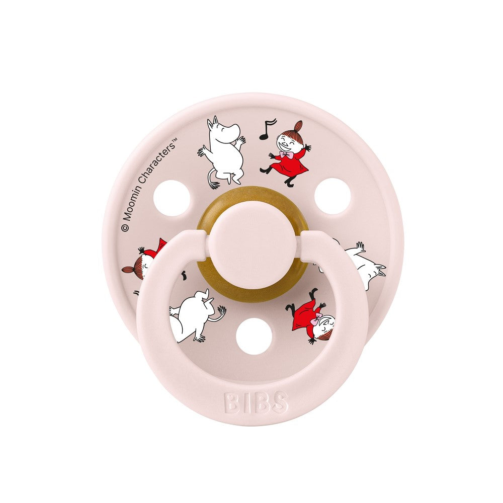 Bibs x Moomin Colour Dancing Friends Petal  Kauçuk Emzik 0-6 Ay Pembe