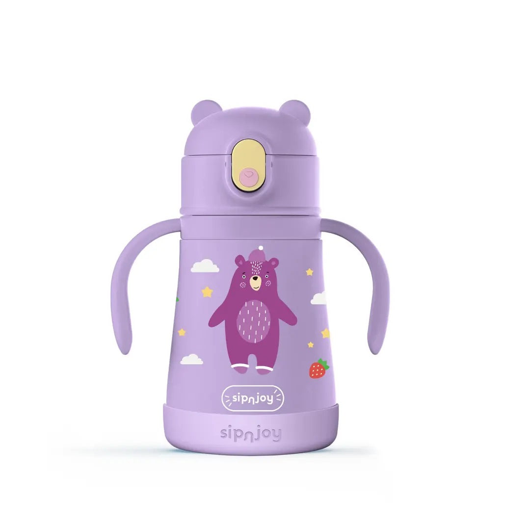 SipnJoy SippyPals Çocuk Su Termosu 360 ml -  Mor