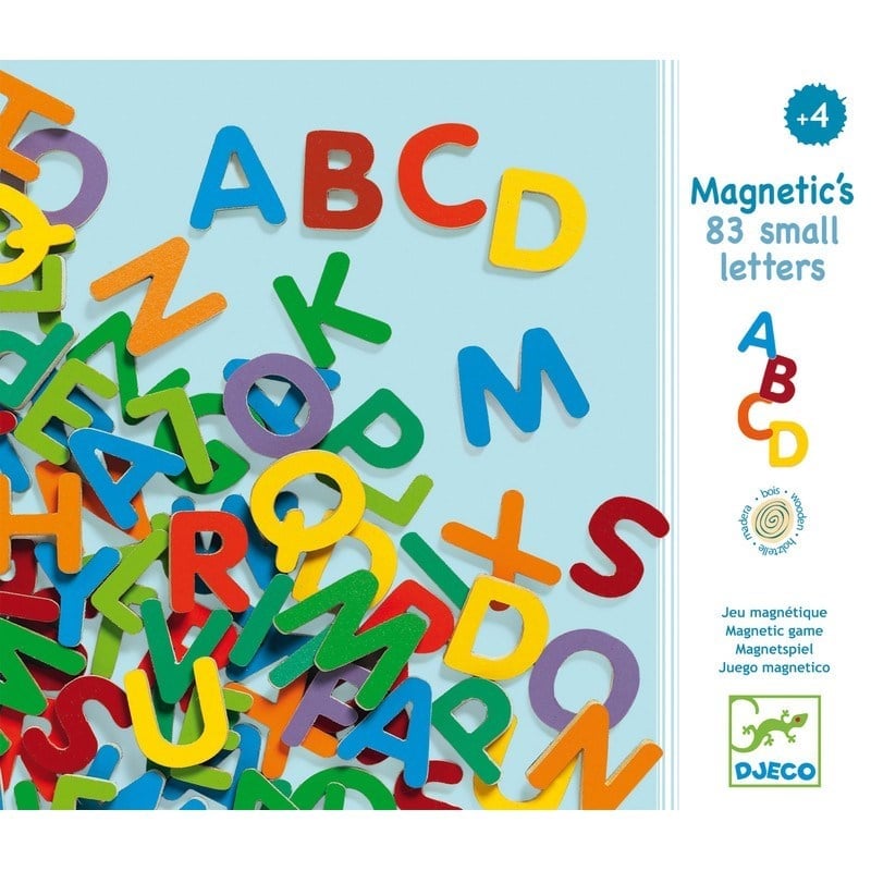 Djeco Mıknatıslı Oyunlar - 83 Small Magnetic Letters - Eğitici Oyuncak