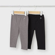 Mayoral Kışlık Kız Bebek Uzun Tayt 2'li Set Siyah