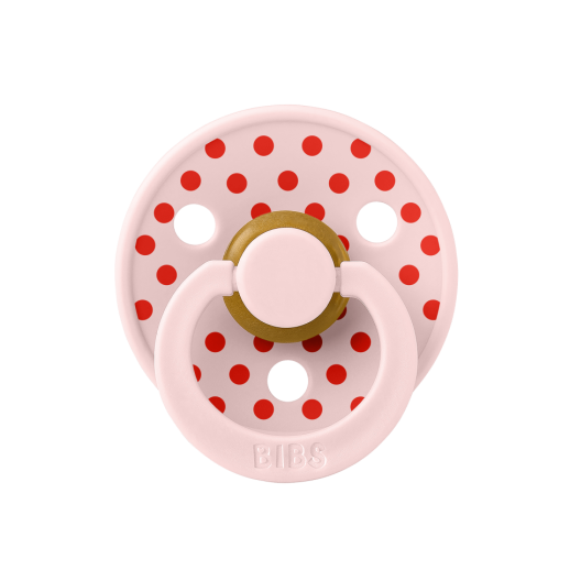 Bibs Studio Polka Small Emzik- Candy Apple 0-6 Ay Açık Pembe