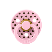 Bibs Studio Polka Small Emzik- Mocha 6+Ay Pembe