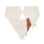 Miniboni 3 lü Müslin Fular Önlük Ekru