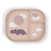 Done by Deer Happy Clouds Kaymaz Bölmeli Tabak - Pembe