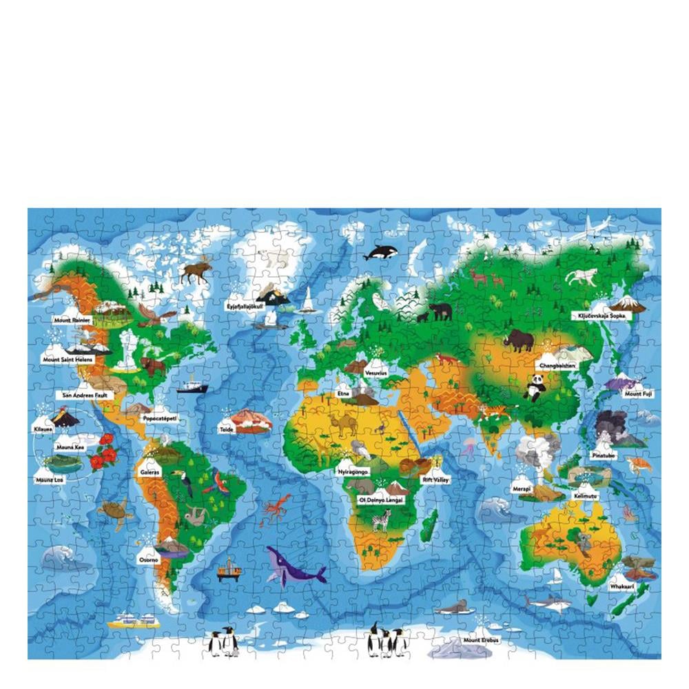 Puzzle - Atlas - Ayaklı Figür - Volkanlar - Eğitici Oyuncak - Görsel 7