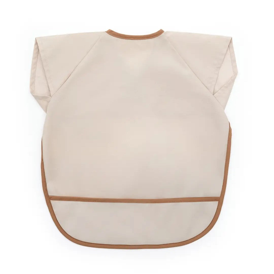 Miniboni Oyun Ve Mama Önlüğü Kısa Kollu Bej