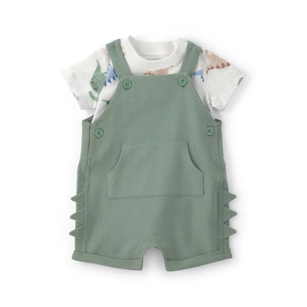 Carters Carter's Erkek Bebek Salopet 2'li Set Yeşil - Body,Tulum,Zıbın