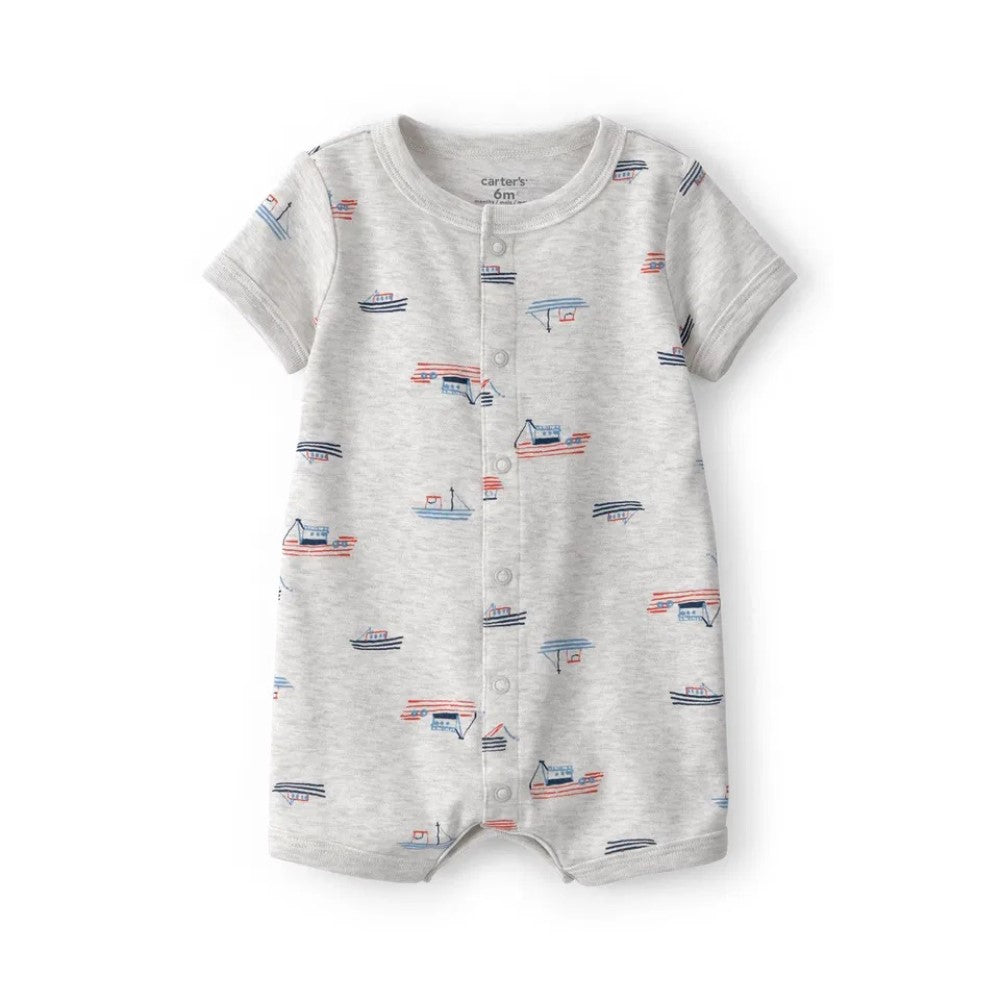 Carters Carter's Erkek Bebek Kısa Tulum Gri - Body,Tulum,Zıbın