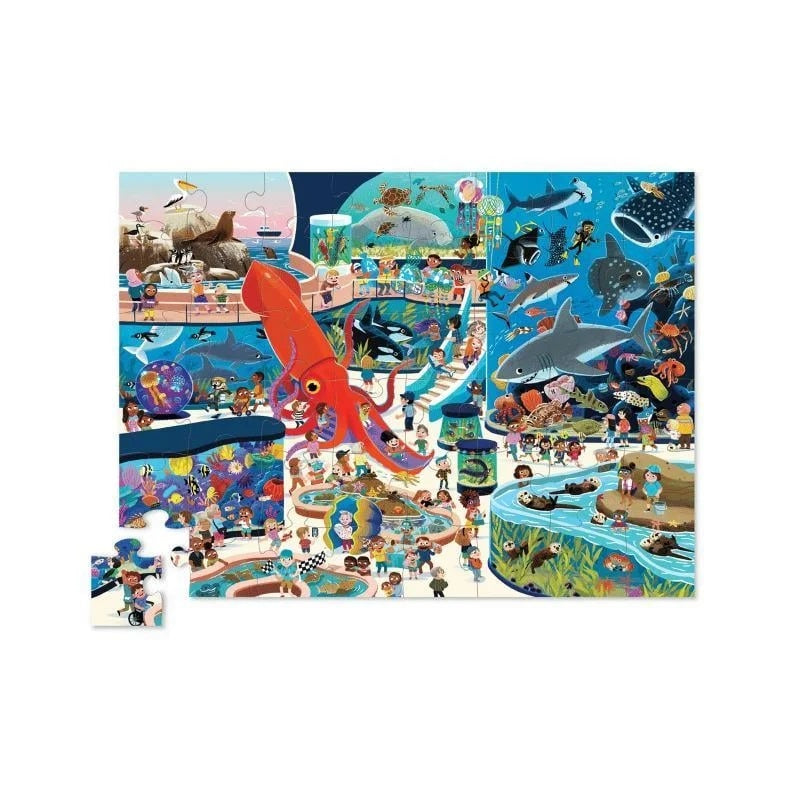 Crocodile Creek Puzzle 48 Parça - Akvaryumda Bir Gün