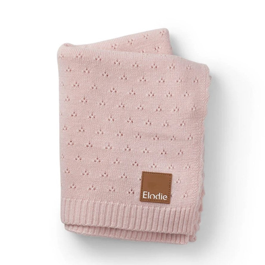Elodie Details Battaniye Örgü Pointelle Misty Pink
