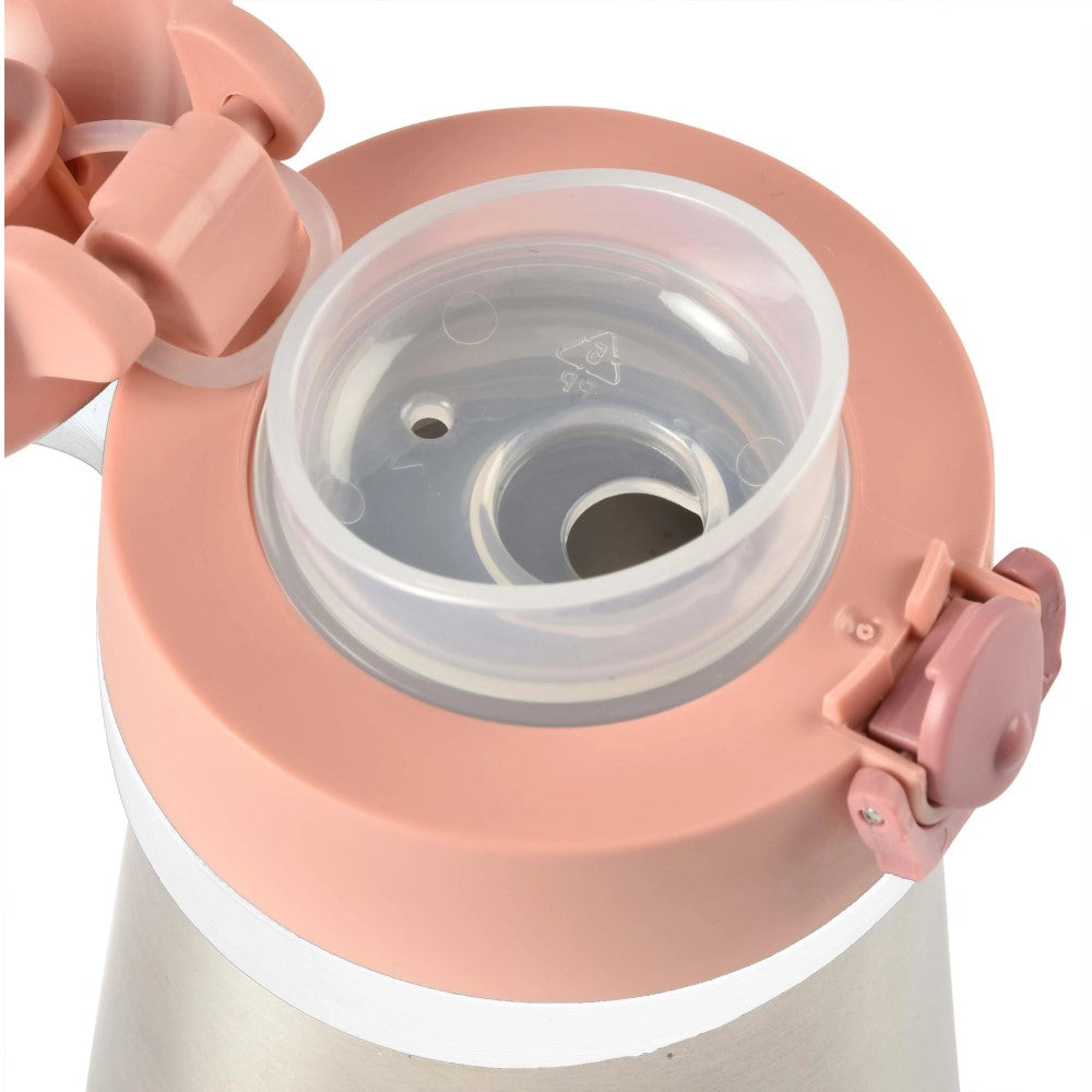 Beaba Paslanmaz Çelik Suluk 350 Ml, Old Pink - Görsel 2