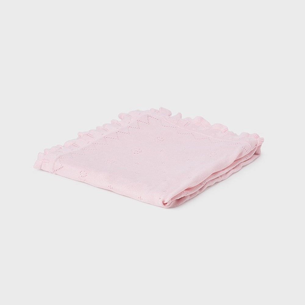 Mayoral Yazlık Bebek Örme Battaniye Pembe