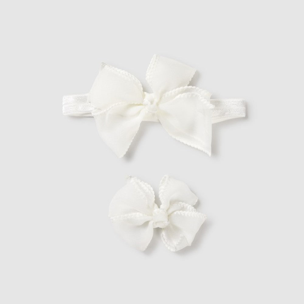 Mayoral Kız Bebek Saç Bandı Ekru