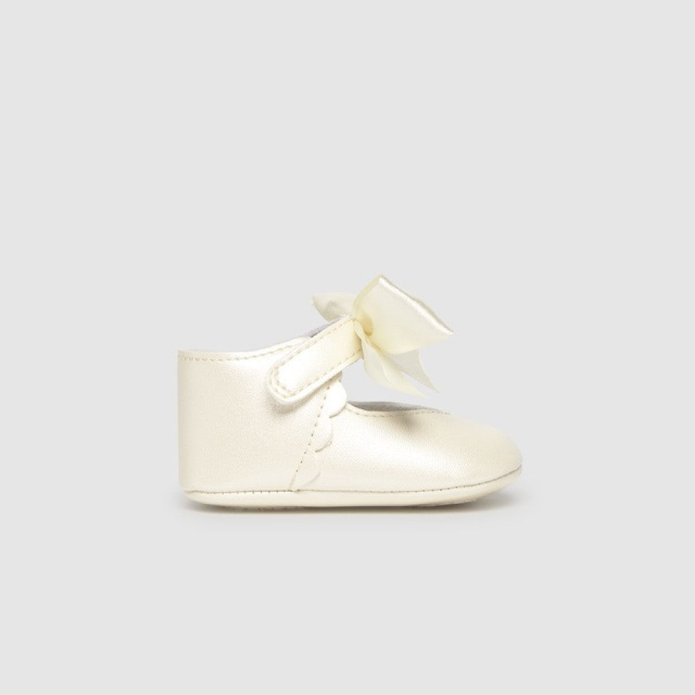 Mayoral Yazlık Kız Bebek Seramoni Patik Ekru