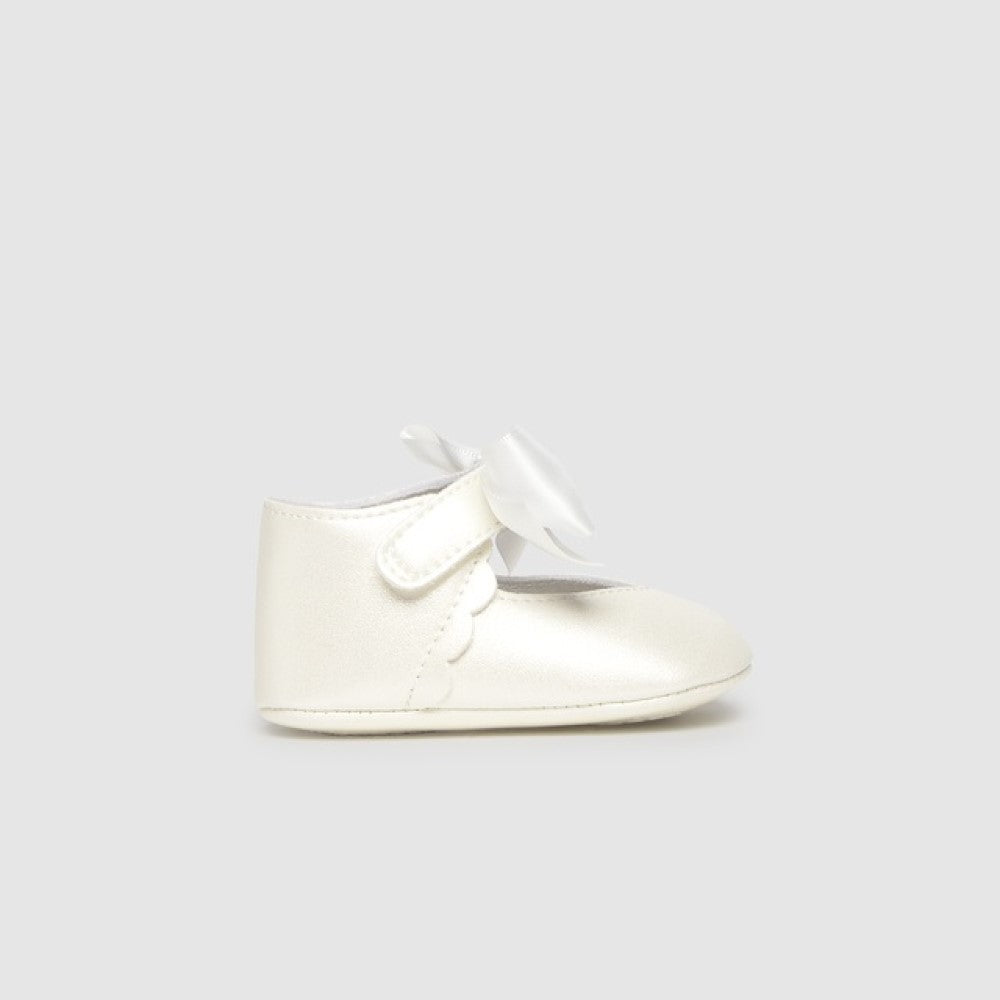 Mayoral Yazlık Kız Bebek Seramoni Patik Beyaz