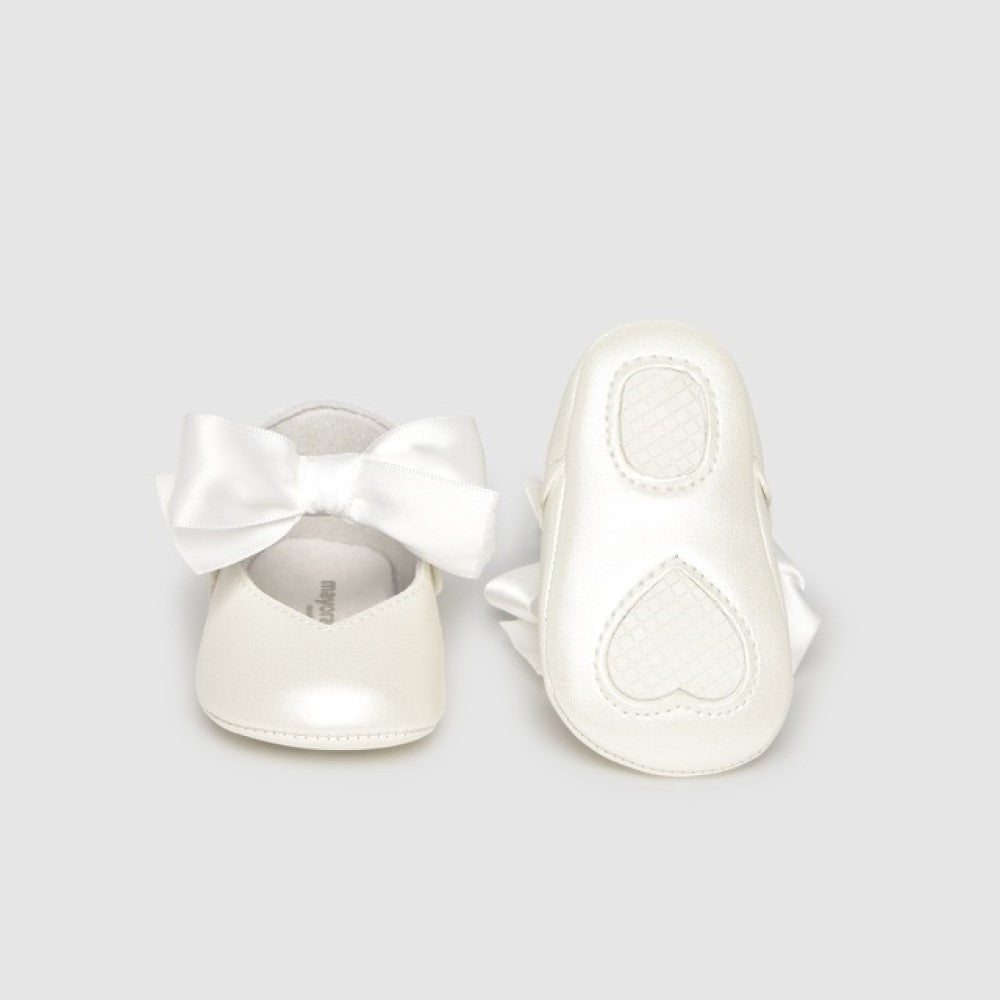 Mayoral Yazlık Kız Bebek Seramoni Patik Beyaz