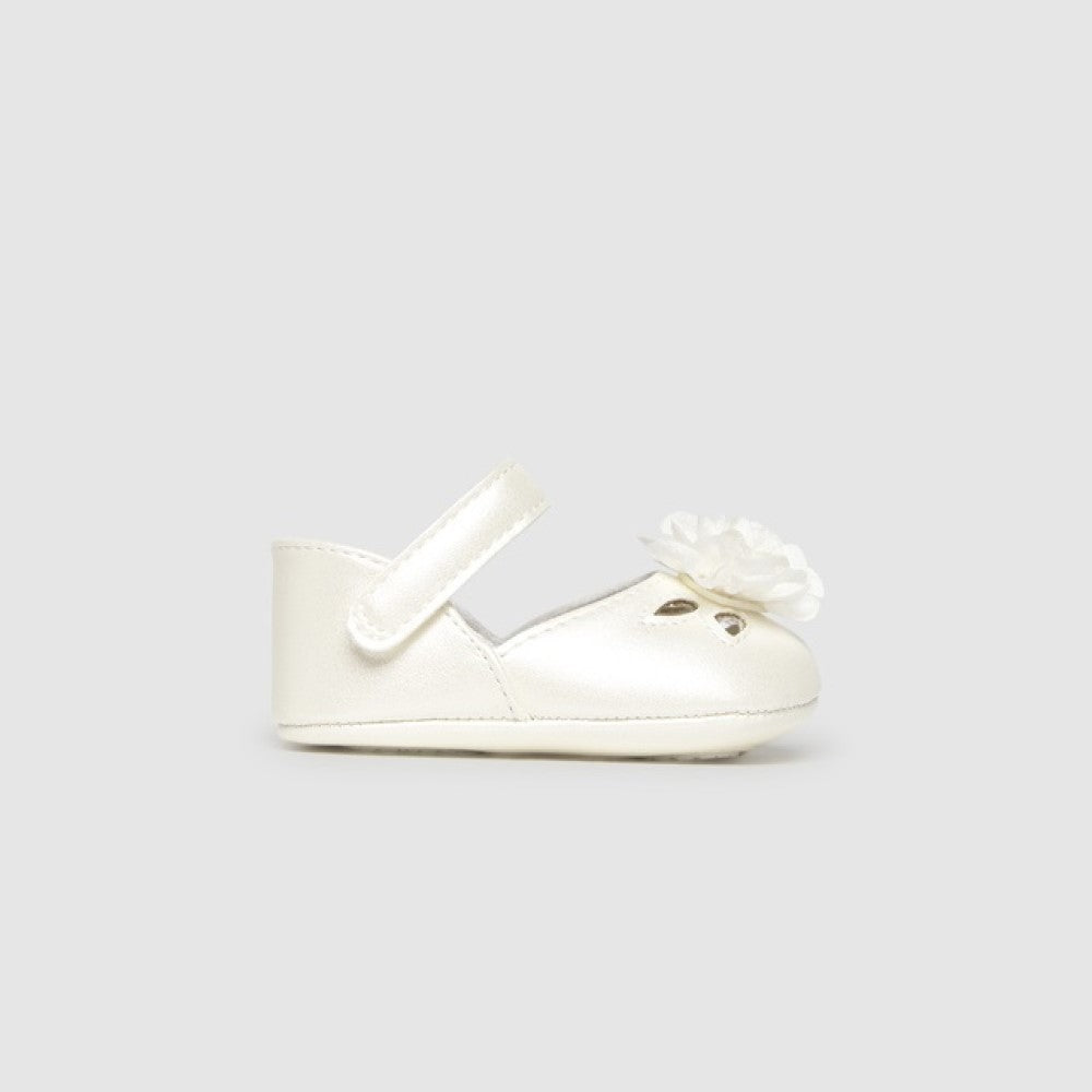 Mayoral Yazlık Kız Bebek Seramoni Patik Beyaz