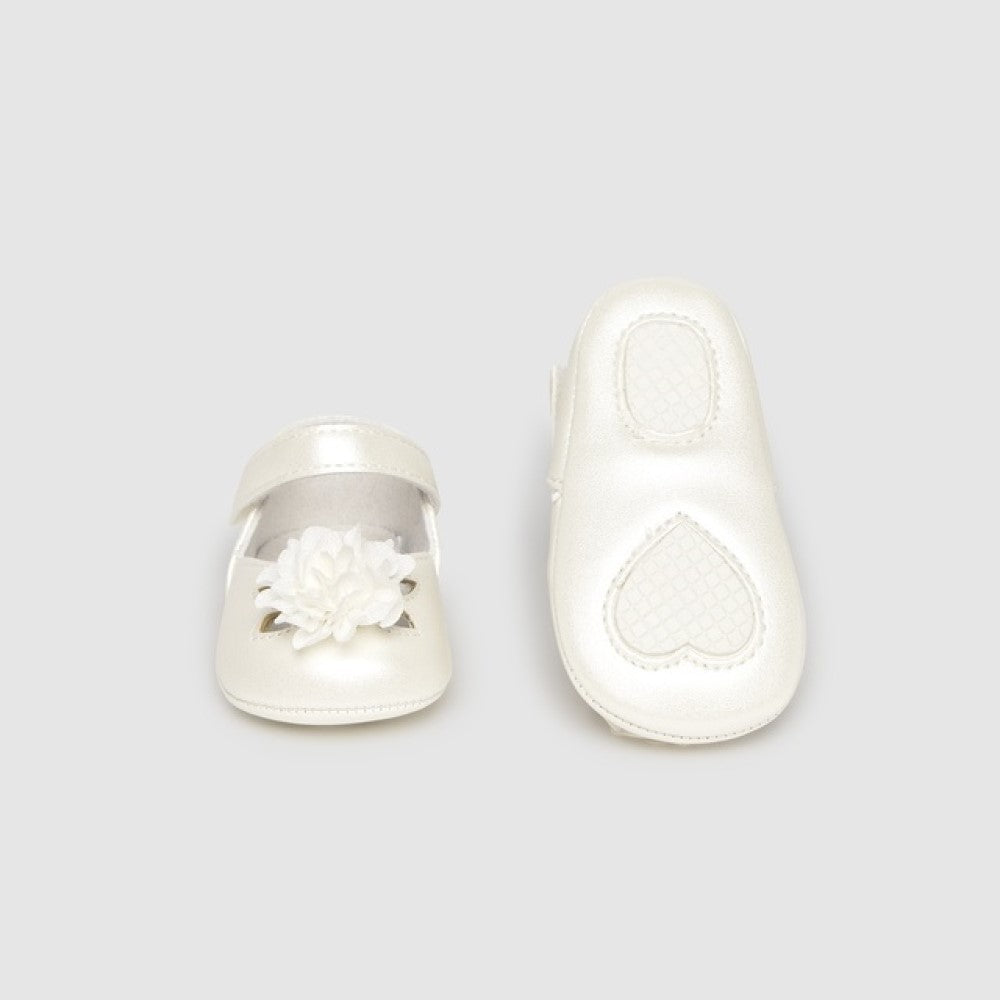 Mayoral Yazlık Kız Bebek Seramoni Patik Beyaz