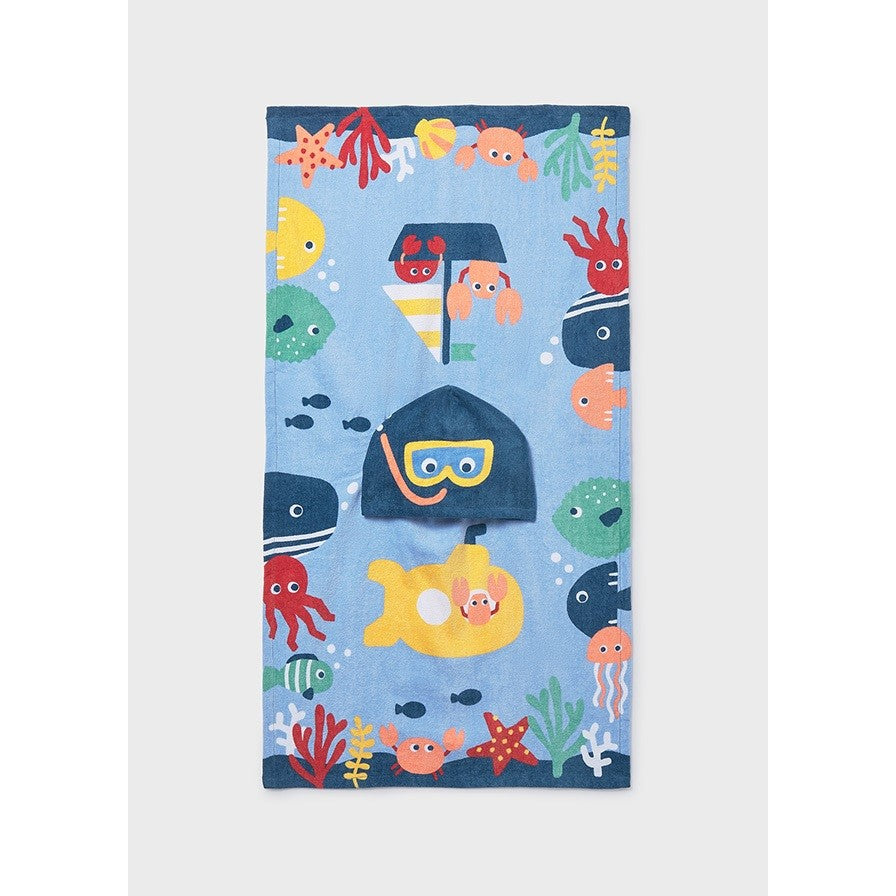 Mayoral Yazlık Bebek Plaj Panço Havlu Mavi