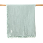 Miniboni 4 Katlı Müslin Battaniye 100*120 cm Yeşil