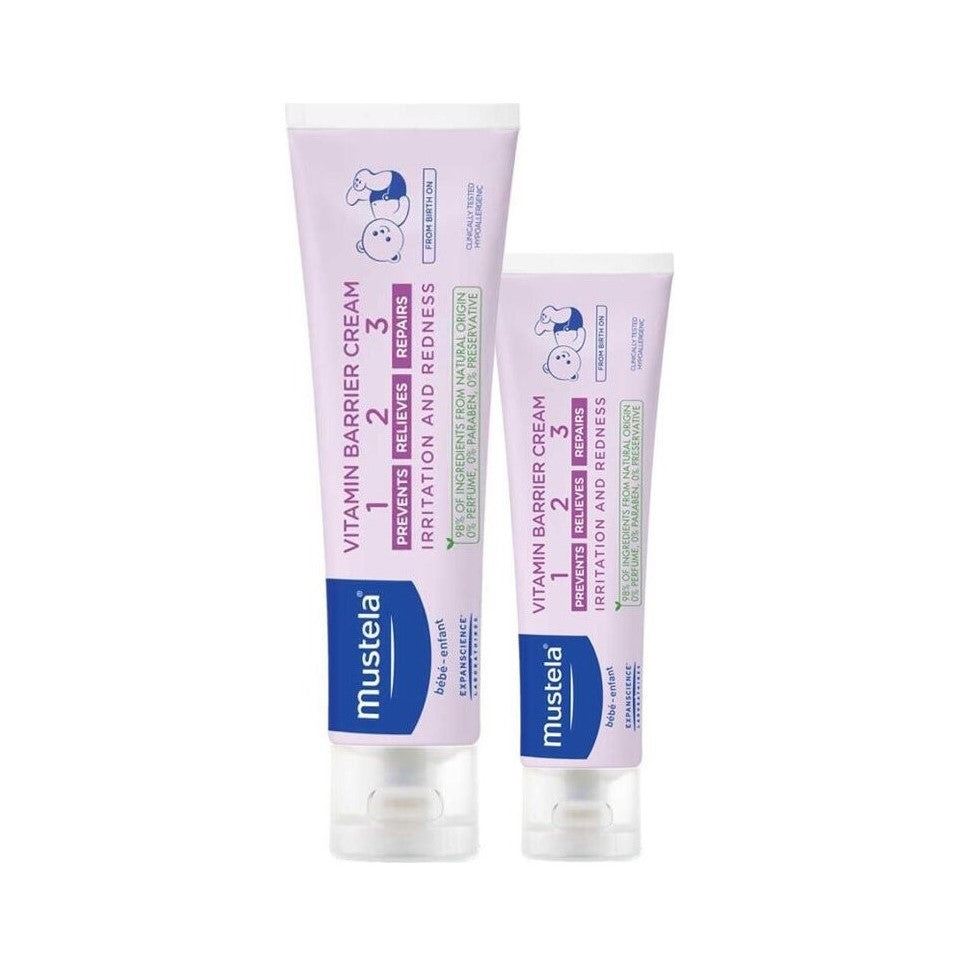 Mustela Vitamin Barrier Cream 1.2.3 Pişik Önleyici Krem (100 ml+20 ml)