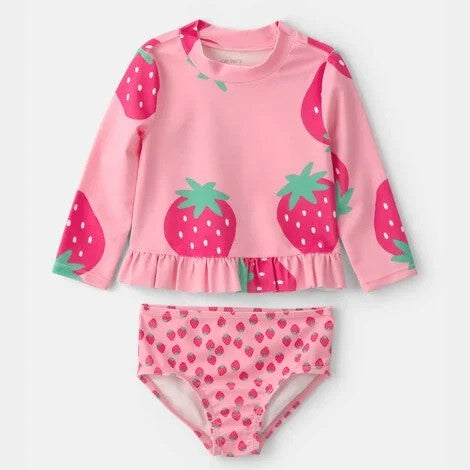 Carter's Kız Bebek Güneş Koruyucu Mayo Set Pembe