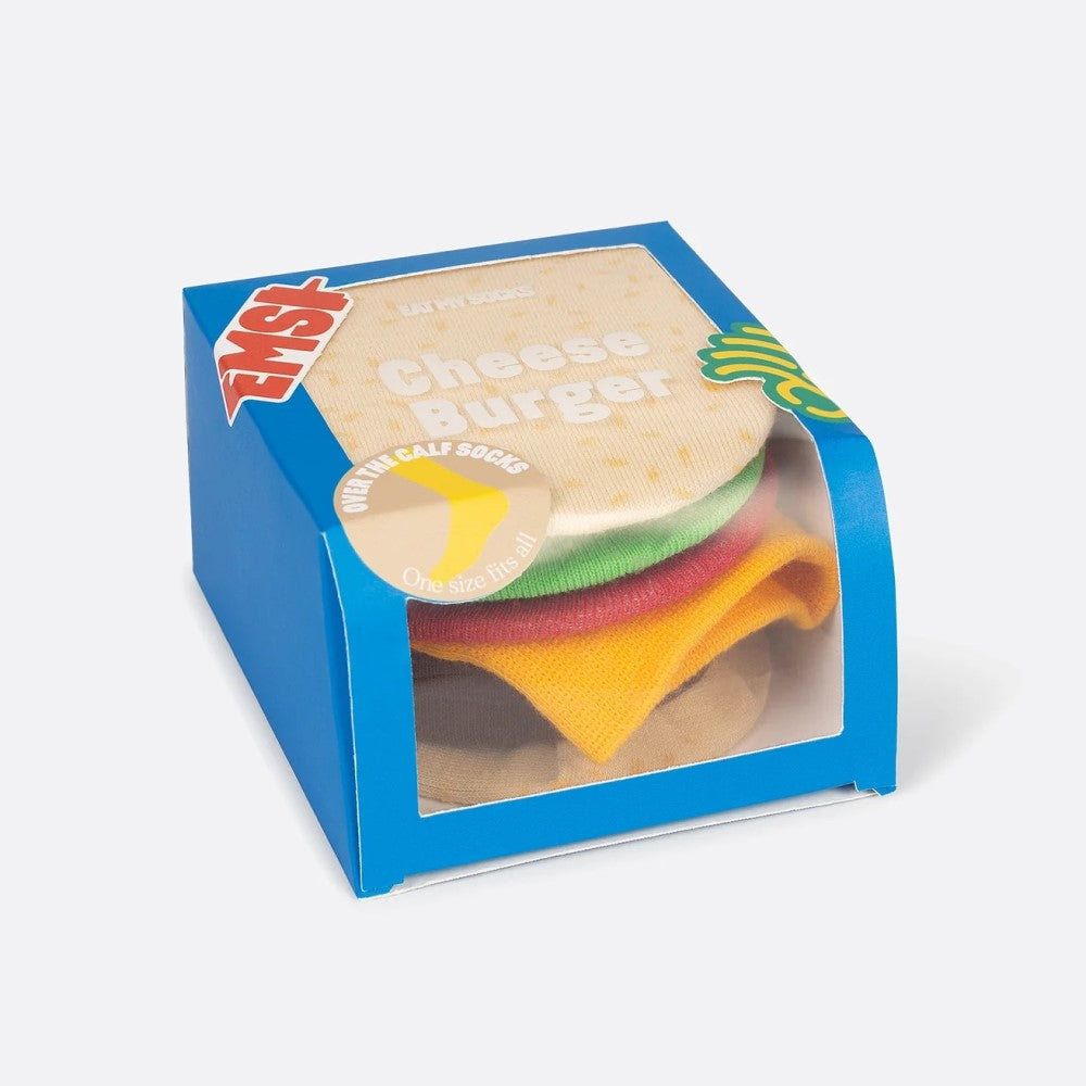 Eat My Socks Cheeseburger Yetişkin Çorap